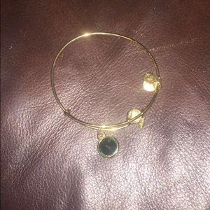 Brand new Alex & Ani bracelet with emerald charm